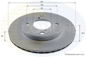 COMLI ADC2851V - COATED BRAKE DISC