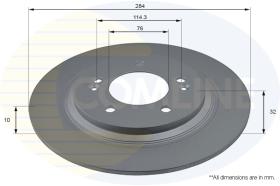 COMLI ADC2846 - COATED BRAKE DISC