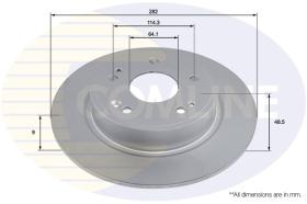 COMLI ADC2981 - COATED BRAKE DISC