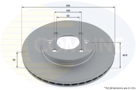 COMLI ADC5044V - COATED BRAKE DISC