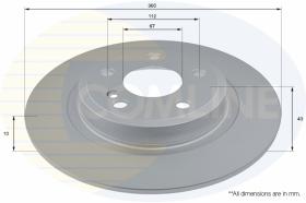 COMLI ADC2813 - COATED BRAKE DISC