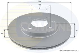 COMLI ADC2808V - COATED BRAKE DISC