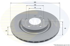 COMLI ADC5049V - COATED BRAKE DISC