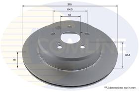 COMLI ADC2938V - COATED BRAKE DISC