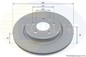 COMLI ADC2972V - COATED BRAKE DISC