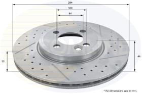 COMLI ADC1787V - COATED BRAKE DISC