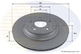 COMLI ADC4084V - COATED BRAKE DISC