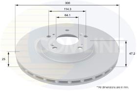 COMLI ADC0568V - COATED BRAKE DISC