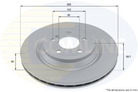 COMLI ADC4090V - COATED BRAKE DISC