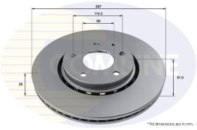 COMLI ADC5027V - COATED BRAKE DISC