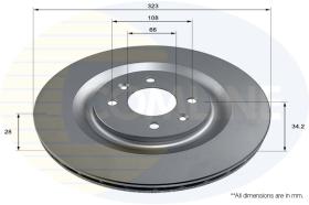 COMLI ADC2854V - COATED BRAKE DISC