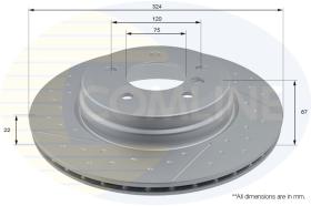 COMLI ADC2819V - COATED BRAKE DISC