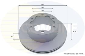 COMLI ADC5011V - COATED BRAKE DISC