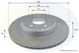 COMLI ADC2838V - COATED BRAKE DISC