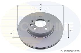 COMLI ADC5043V - COATED BRAKE DISC