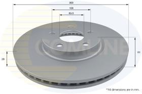 COMLI ADC1288V - COATED BRAKE DISC