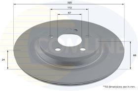 COMLI ADC4078V - COATED BRAKE DISC