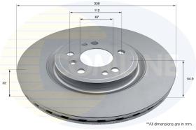 COMLI ADC2893V - COATED BRAKE DISC