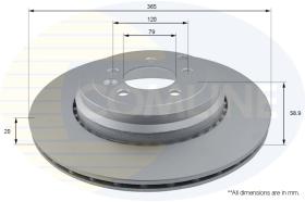 COMLI ADC1281V - COATED BRAKE DISC