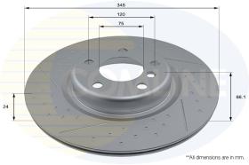 COMLI ADC2875V - COATED BRAKE DISC