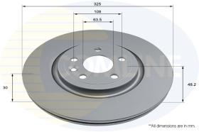 COMLI ADC2930V - COATED BRAKE DISC