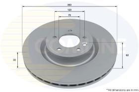 COMLI ADC5047V - COATED BRAKE DISC