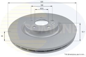 COMLI ADC1287V - COATED BRAKE DISC