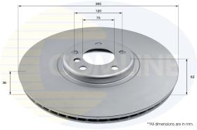 COMLI ADC2878VR - COATED BRAKE DISC