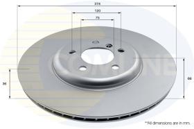 COMLI ADC2890VL - COATED BRAKE DISC