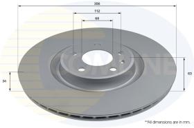 COMLI ADC2879V - COATED BRAKE DISC