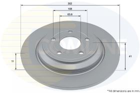 COMLI ADC4076 - COATED BRAKE DISC - S/S TO ADC4054