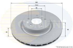 COMLI ADC2957V - COATED BRAKE DISC