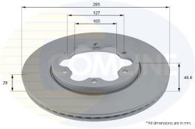 COMLI ADC2827V - COATED BRAKE DISC