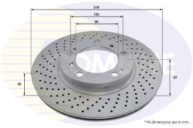 COMLI ADC2898VL - COATED BRAKE DISC