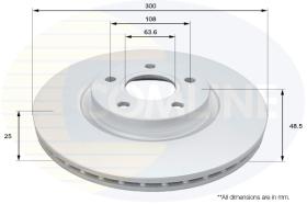 COMLI ADC1927V - COATED BRAKE DISC