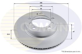 COMLI ADC2896V - COATED BRAKE DISC