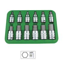 JBM 51260 - SET DE 12 PIEZAS DE 1/2" PUNTA HEXAGONAL