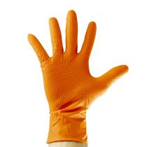 JBM 53551 - GUANTES NARANJAS DESECHABLES DE NITRILO T:M 7,0MIL (100 UDS.