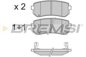 BREMS BP3241 - B. PADS HUNDAY ACCENT KIA RIO II