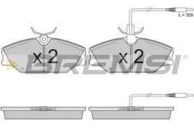 BREMS BP2527 - B. PADS ALPIN A 610 DAEWOO LUBLIN RENAUL