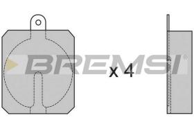 BREMS BP2013 - B. PADS LANCIA FULVIA JAGUAR E