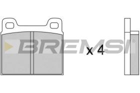 BREMS BP2036 - B. PADS BMW, OPEL, VW, ALFA ROMEO