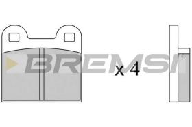 BREMS BP2047 - B. PADS ALFA ROMEO, SAAB