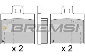 BREMS BP2089 - B. PADS ALFA ROMEO ALFASUD ALFA ROMEO AL