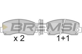 BREMS BP2215 - B. PADS ASIA MOTORS ROCKSTAR MITSUBISHI