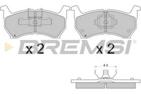 BREMS BP2253 - B. PADS MAZDA 626