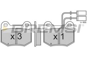 BREMS BP2364 - B. PADS ALFA ROMEO ALFA 75 ALFA ROMEO AL