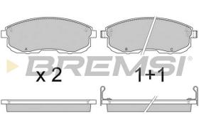 BREMS BP2734 - B. PADS NISSAN