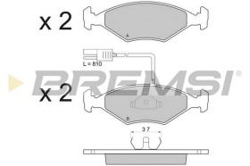 BREMS BP2823 - B. PADS FIAT, INNOCENTI