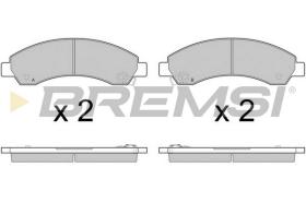 BREMS BP3411 - B. PADS ISUZU, GREAT WALL